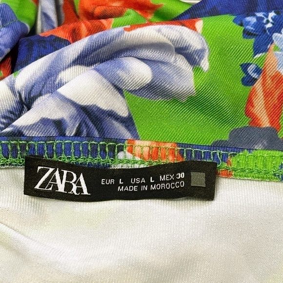 Zara Bodysuit Leotard Romper Top Tank Ruched Draped One Shoulder Asymmetric NWOT - Picture 14 of 16